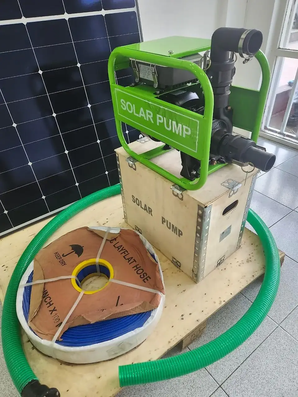 Bomba solar portátil