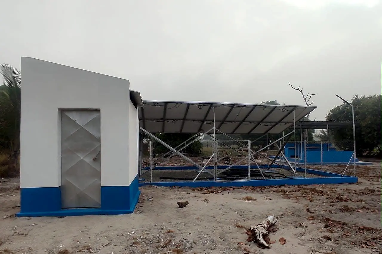 Central eléctrica e casa de bombas do sistema de abastecimento de água